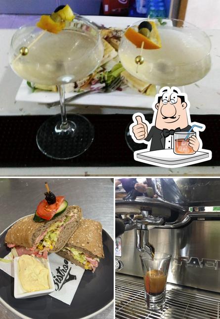 Questa è la foto che presenta la bevanda e cibo di Le Bistrot Lounge Bar