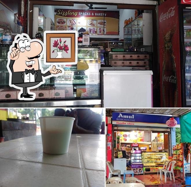 The interior of Sizzling Snacks And Bakery