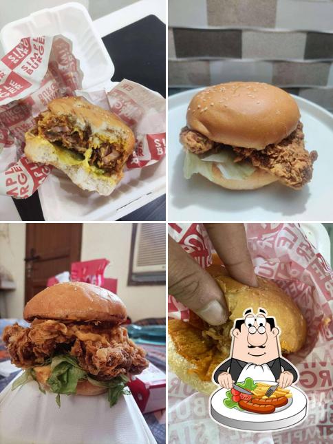 Pulled pork sandwich at Simple Burger