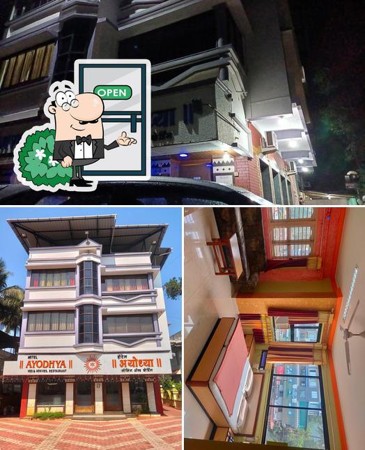 The exterior of Hotel Ayodhya