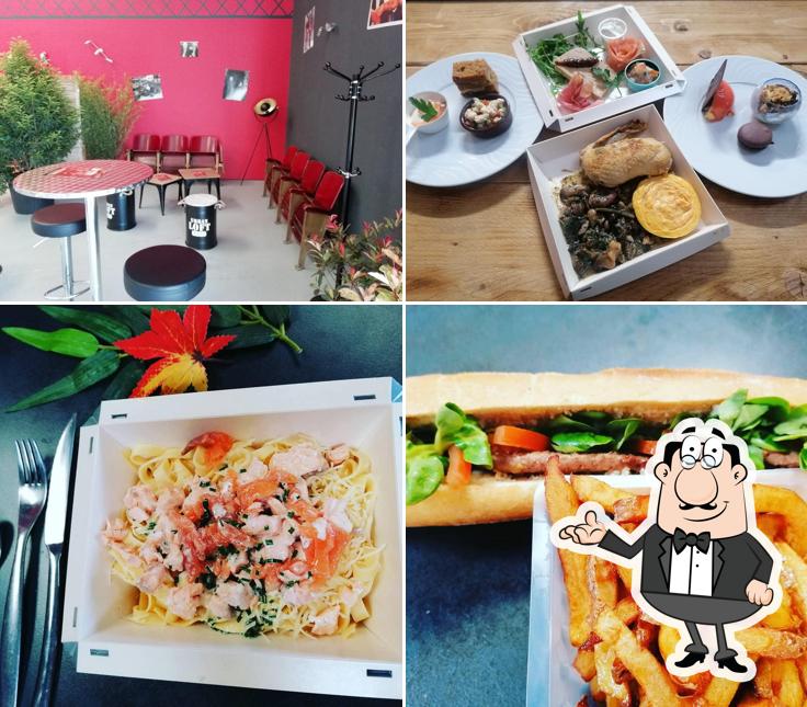 Installez-vous à l'une des tables de Au Petit Chez Moi