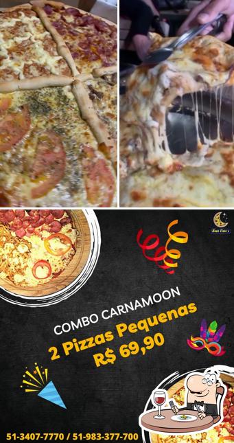 Comida em Moon Pizzas