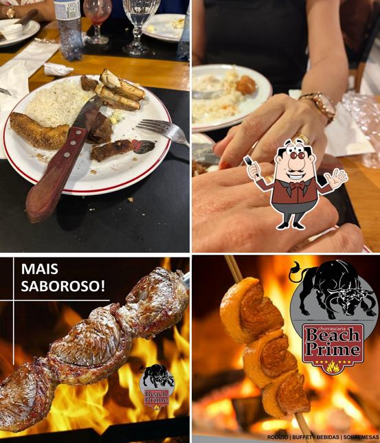 Comida em Churrascaria Beach Prime