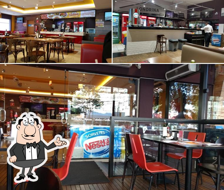 O interior do LDN Grill