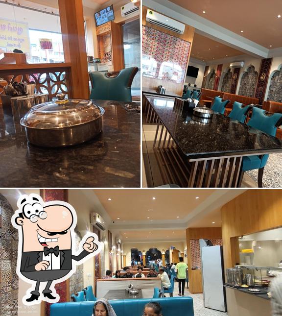 The interior of Bhuvneshwari Restaurant Aeru