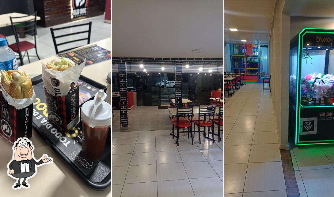 O interior do Old Burger Hamburgueria & Dogueria