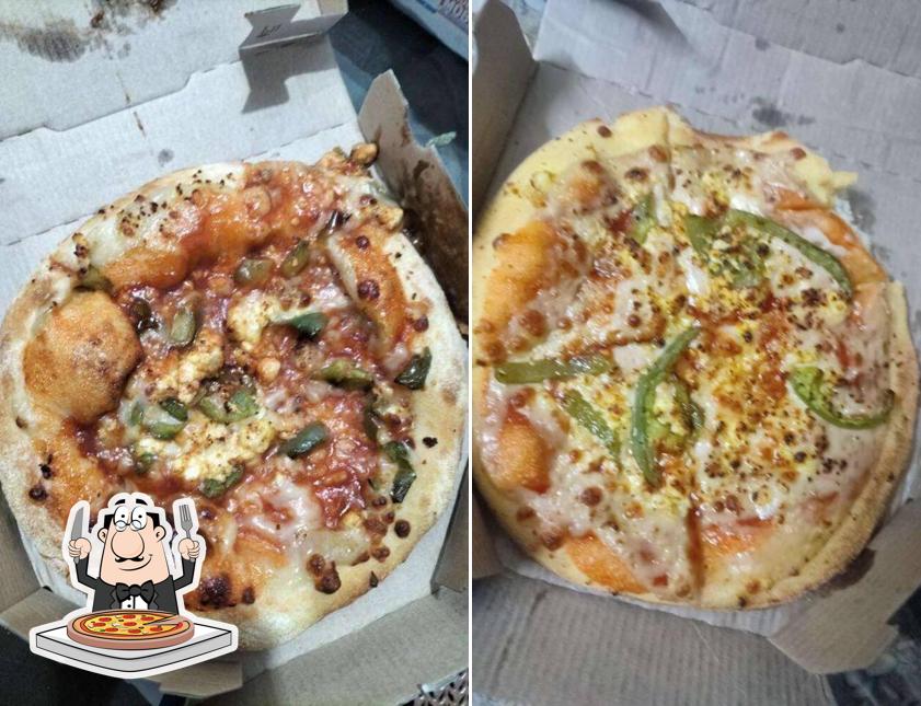 Try out pizza at Domino's Pizza