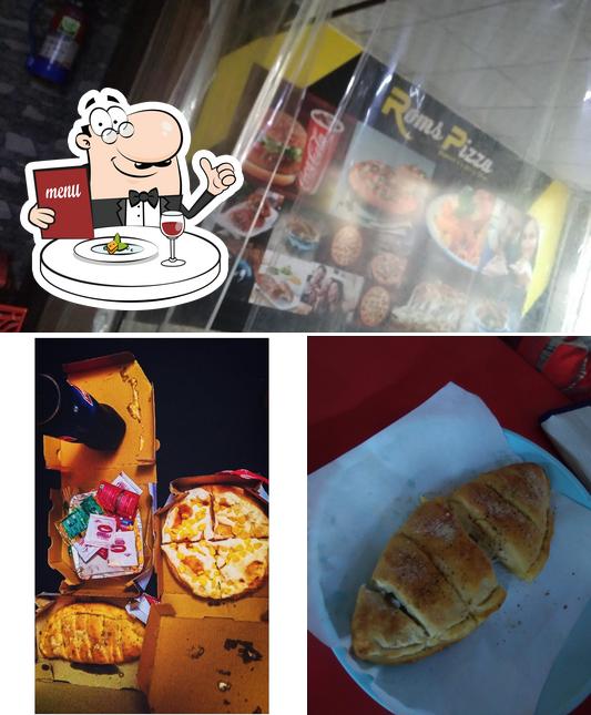 Food at Rockers pizza