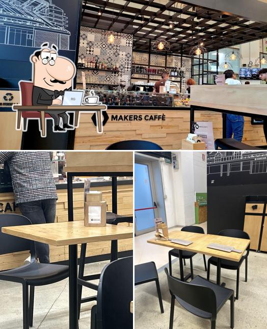 Gli interni di Makers Caffé