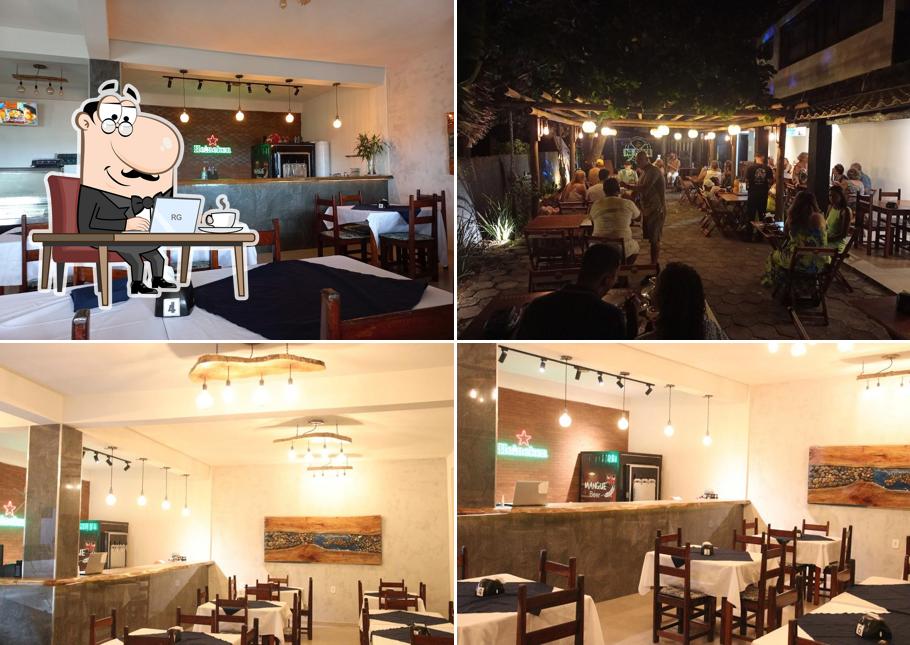 Sente em uma das mesas no Na Brasa Churrascaria Hamburgueria e Choperia