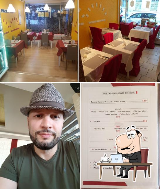 Gli interni di Pizza Mia