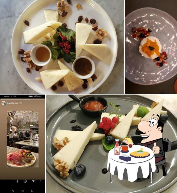 Piatto di formaggi al La Grotta Pisa