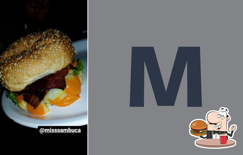 Experimente um dos hambúrgueres oferecidos no Miss Sambuca