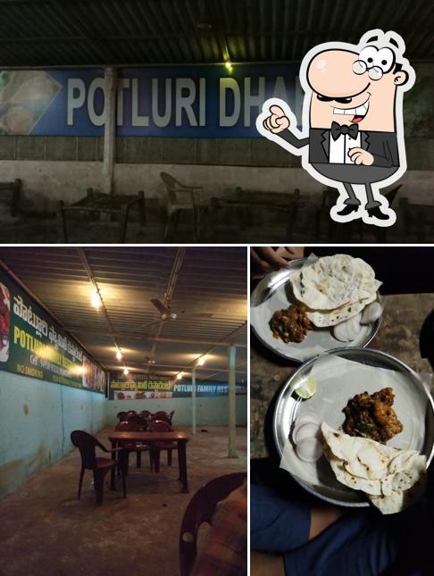 The interior of Potluri family Dhaba