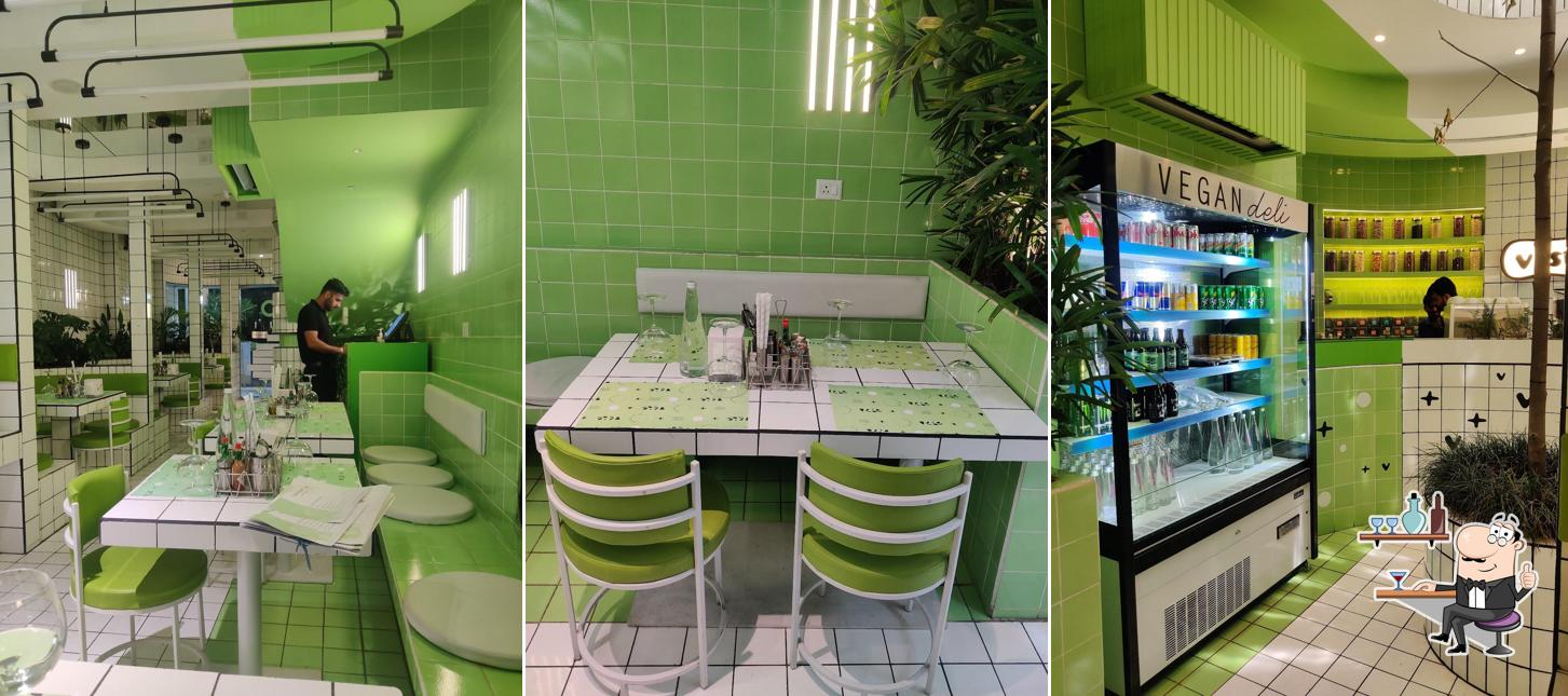 The interior of V-spot cafe