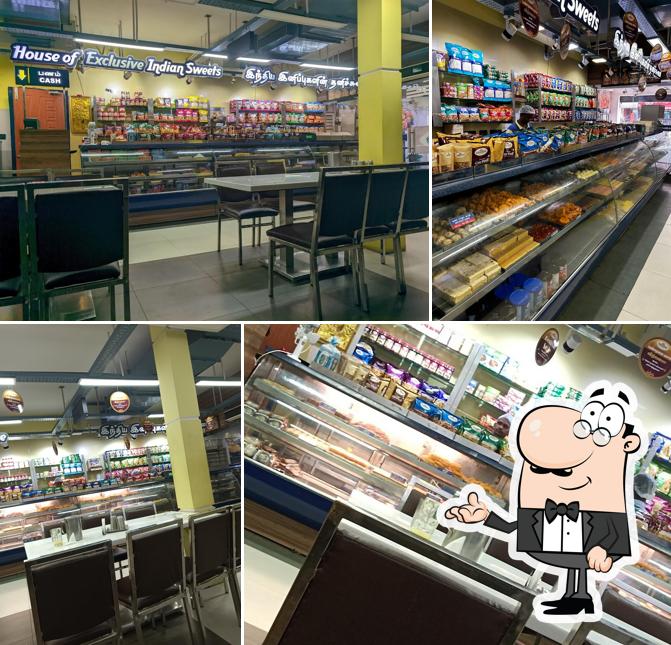 The interior of Adyar Ananda Bhavan - A2B