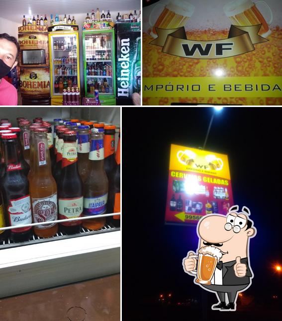 WF EMPÓRIO E BEBIDAS offerece uma seleção de cervejas