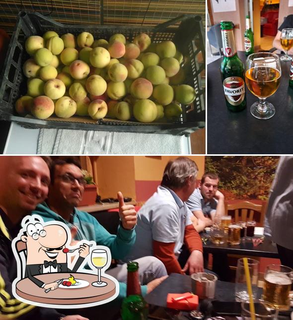 La cibo e birra del ristorante