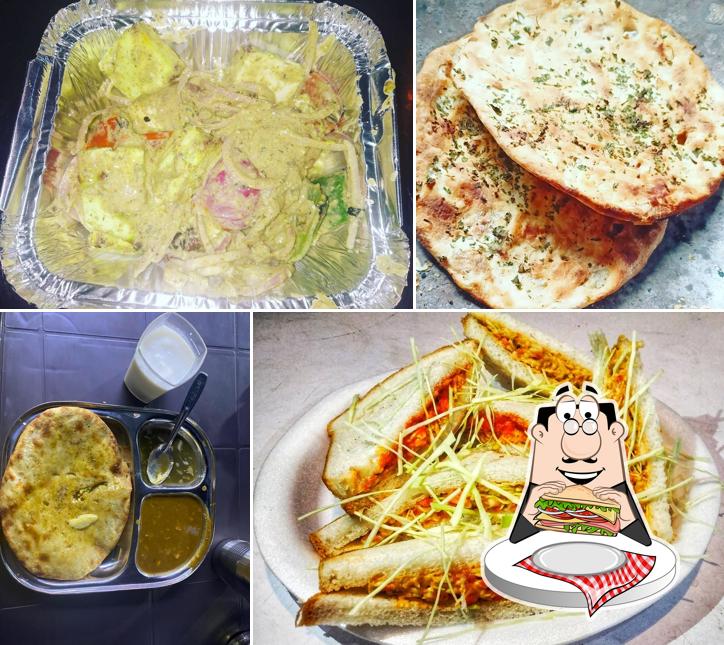 Club sandwich at Amritsari Kulcha Taste of Punjab