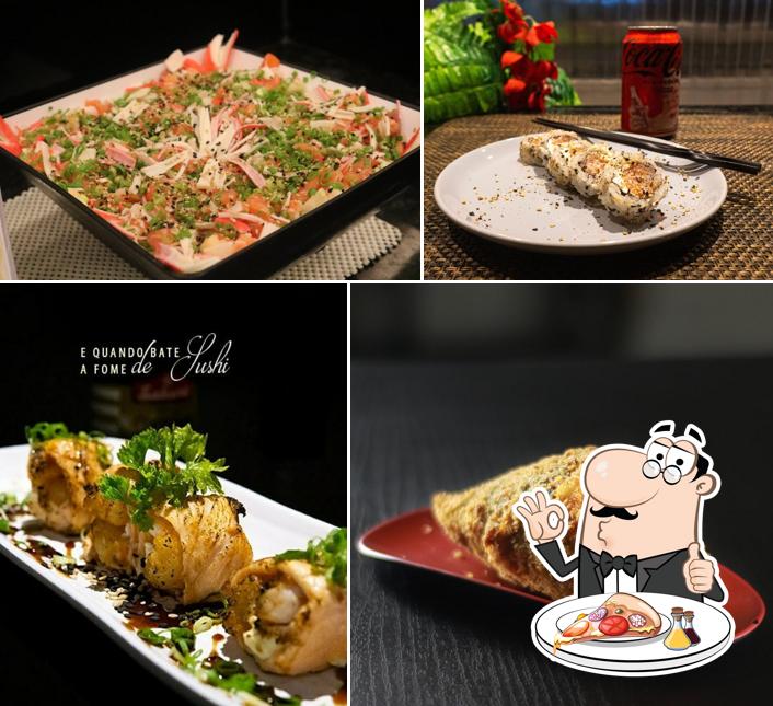 Escolha pizza no Kanpai Sushi Temaki e Cia. Cabo Branco