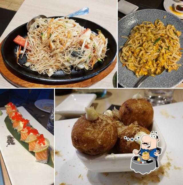 Platti al Sushi e noodles - prati