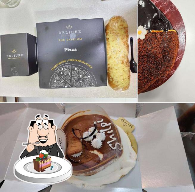 Chocolate cake at Deliure & The Eatrium