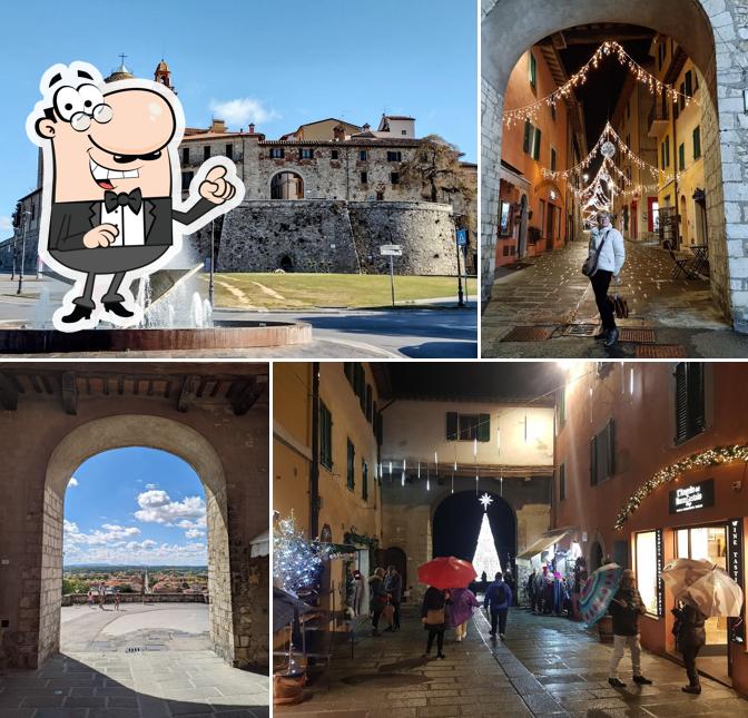 Goditi la vista dall'area esterna di Porta Senese