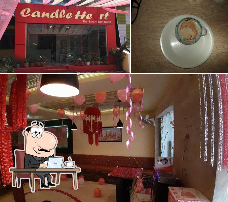 The picture of Candle Heart Restaurant’s interior and beverage