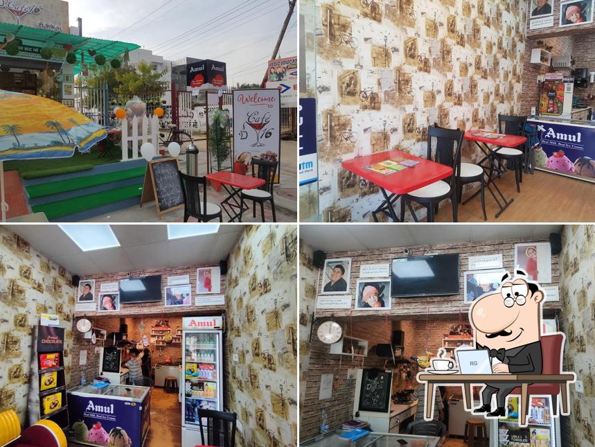 Take a seat at one of the tables at D CAFE 16