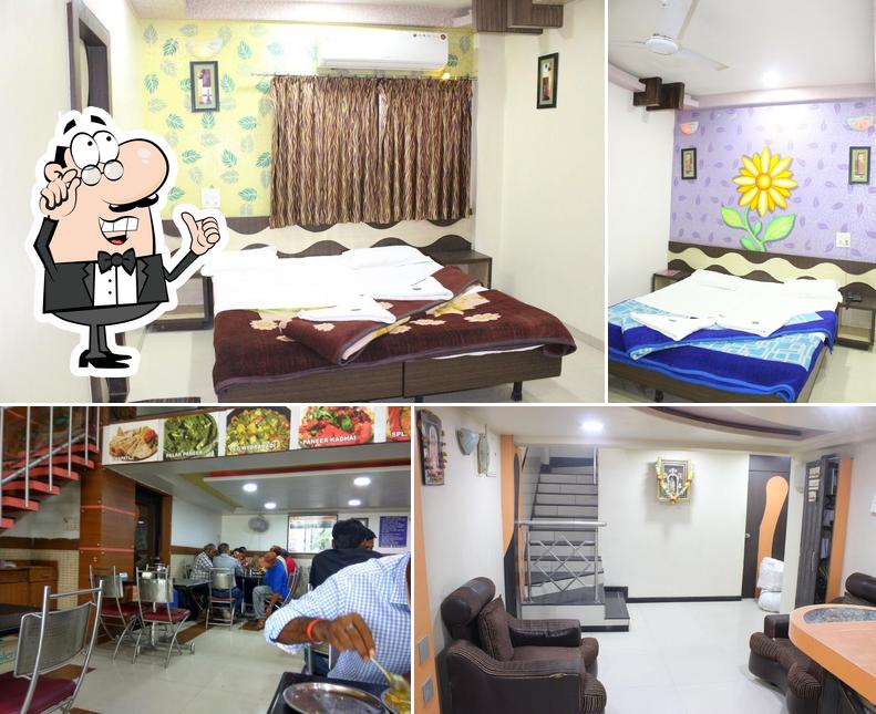 The interior of HOTEL TIRUPATI & Lodging & Pure Veg. Restaurant