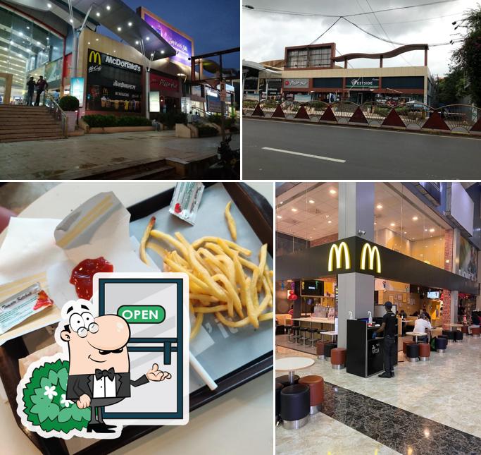 The exterior of McDonald's