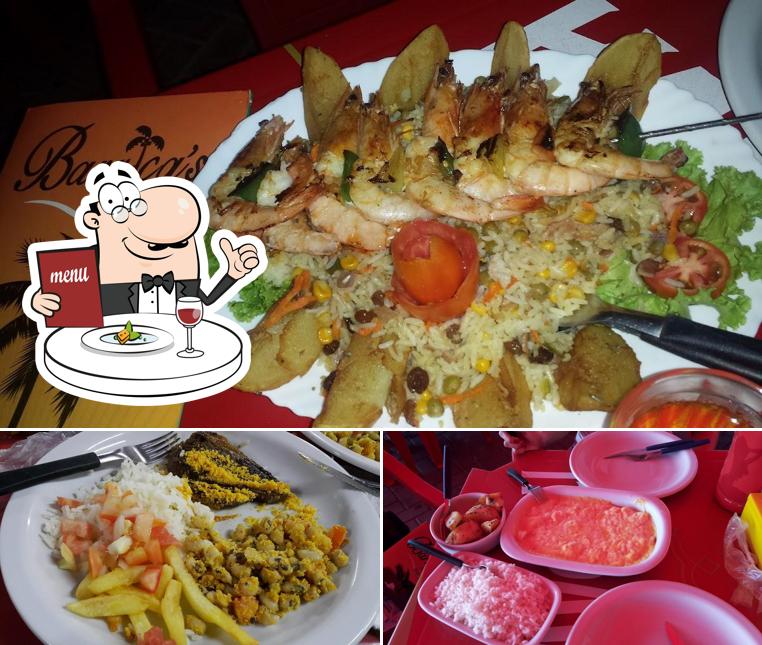 Comida em Restaurante Barrica's