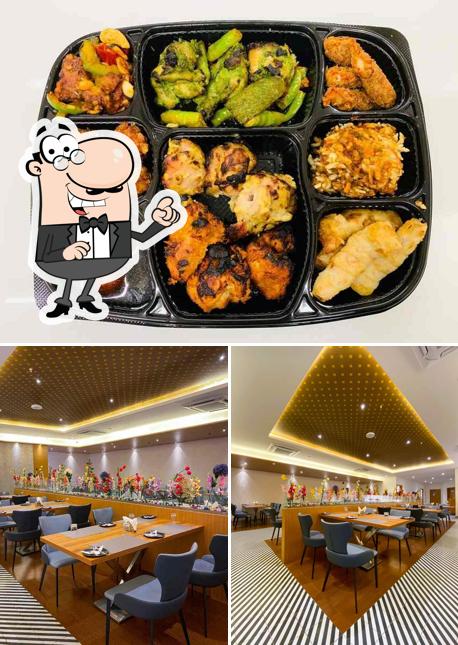 Among different things one can find interior and food at Sree Fortune Grand
