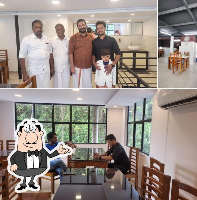 Check out the image depicting interior and food at Al Keyaan's Restaurant and Caterers