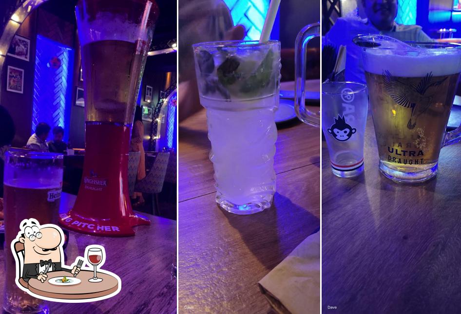 Food at Brunch bar sports lounge