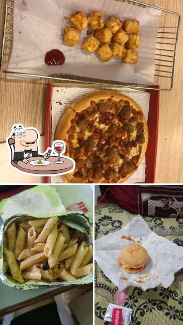 Food at Pizza castle