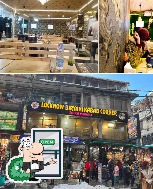 The picture of exterior and interior at Lucknow Biryani and Kabab Corner