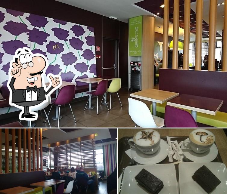 La interni e dolce del ristorante