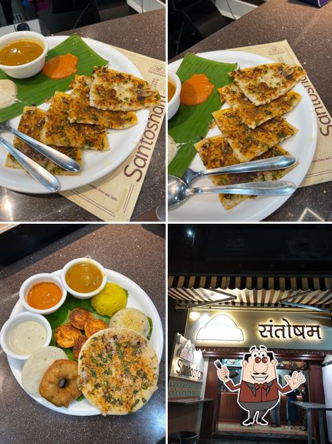 Food at Santosham Jambhli Naka, Dosa, Idli