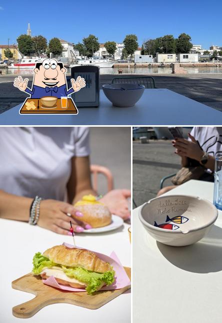 La immagine di cibo e esterno da Dalla Jole molo Rimini