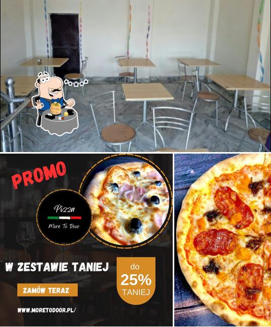 The picture of Pizza & More’s food and interior