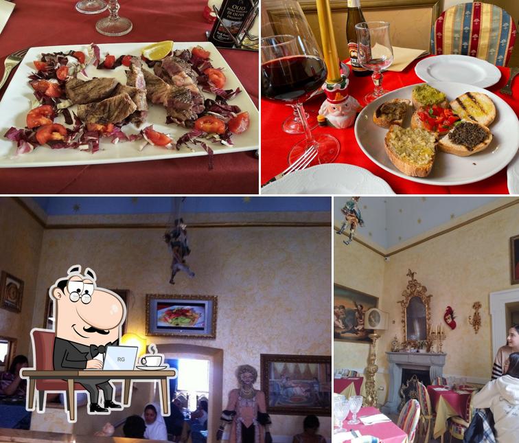 La foto della interni e cibo di Antichi sapori di Assisi