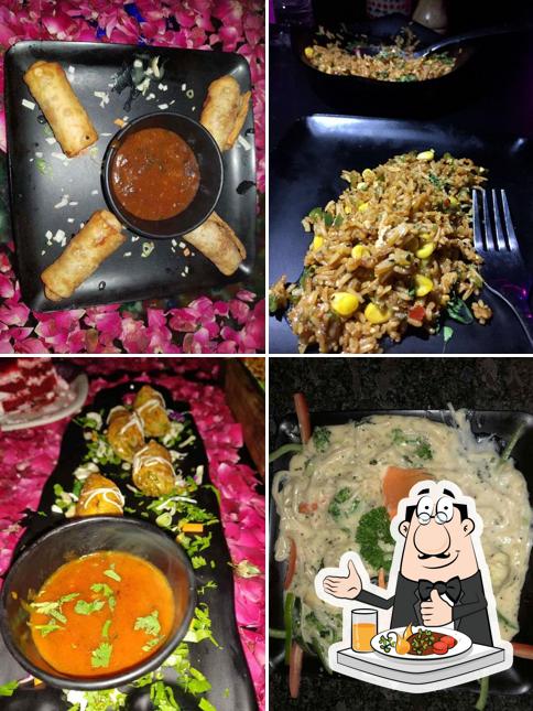 Food at Candle Light Date N Dinner