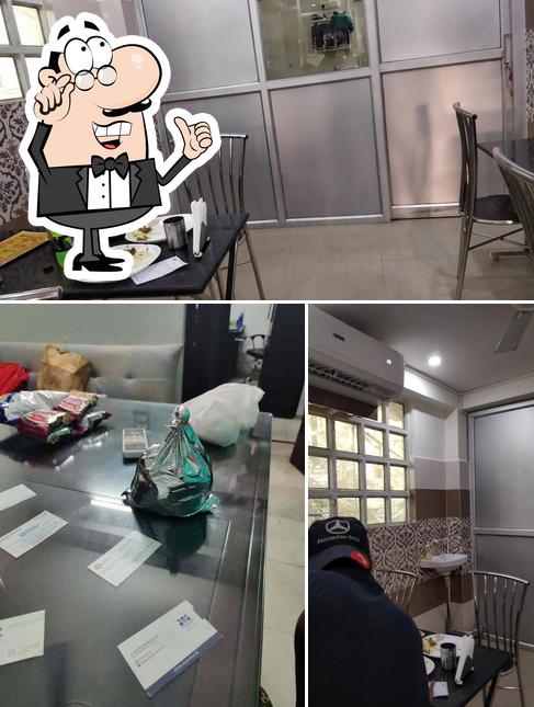 The interior of MFC Restaurant Champaran Meat House