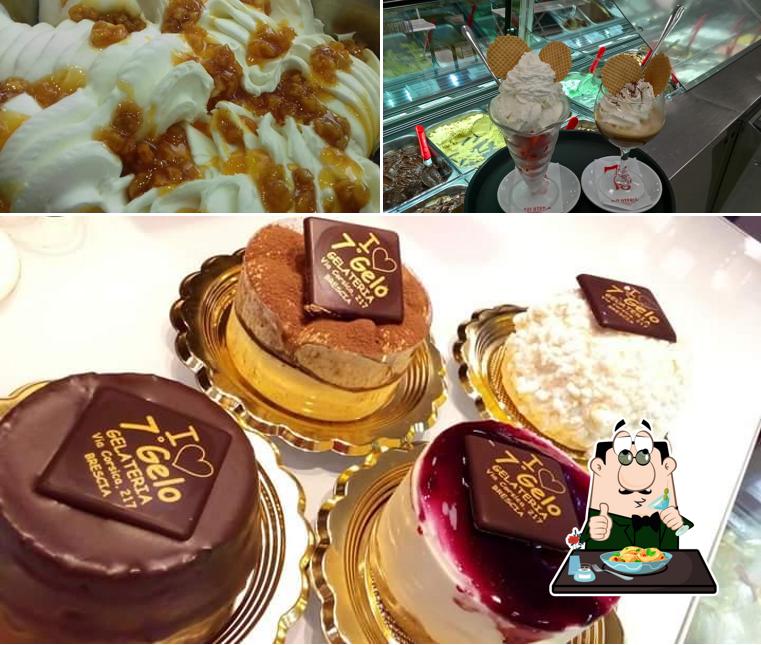 Cibo al Gelateria Settimo Gelo