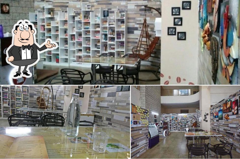 Take a seat at one of the tables at Cafe ABC