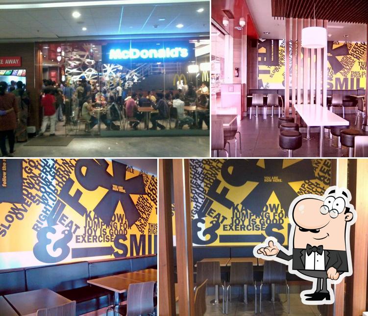 The interior of McDonald's