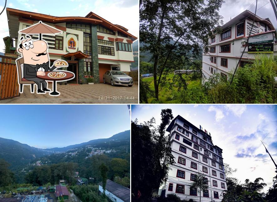 The exterior of Alpine Hills Retreat by Rare Himalayas