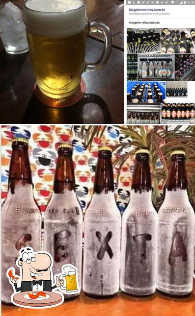 Você pode tomar um copo de cerveja leve ou escura