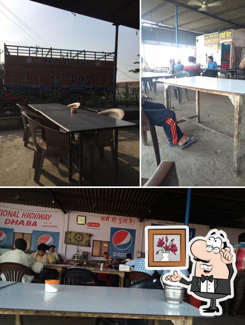 The interior of National Highway dhaba , Dashmesh Dhaba